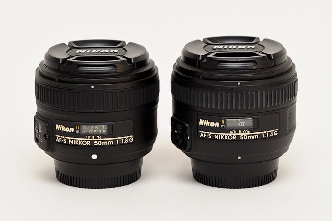 Nikon 50mm f/1.8G vs Nikon 50mm f/1.4G Nikon 50mm f/1.8G vs Nikon 50mm f/1.4G